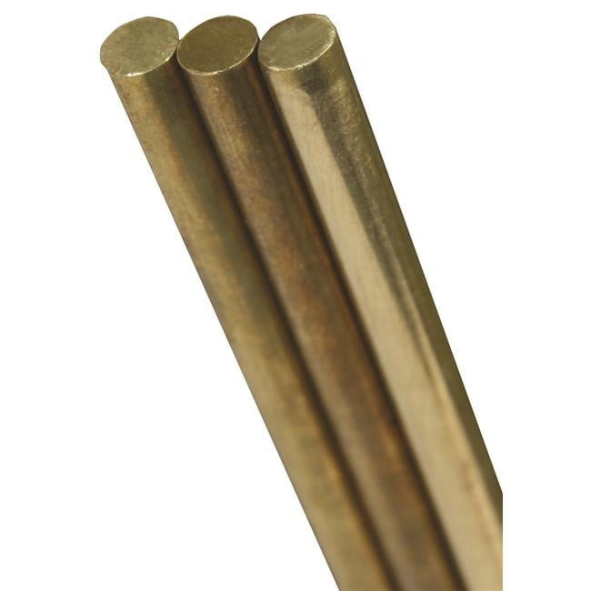 Brass Metal Rod 1/16" D X 12" 4 Rods 