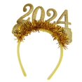 thumbnail image 1 of Diadema de Feliz año Nuevo, accesorios para el cabello, diademas, guirnalda con purpurina, Aro para el pelo para Cosplay, puesta , Halloween, , amarillo, 1 of 7