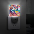 thumbnail image 4 of Padre de Familia Luz nocturna LED con sensor de anochecer a amanecer para dormitorio, baño, pasillo, escaleras - Lámpara LED nocturna de enchufe, 0.5W - 1 pieza, 4 of 6