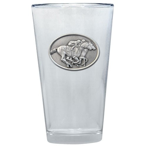 By a Nose Racing Pint Glass by Heritage Metalworks