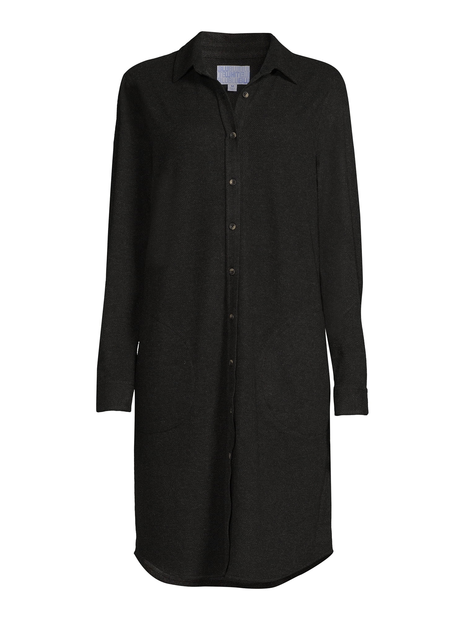 Eliza Long Solid Button Down Dress