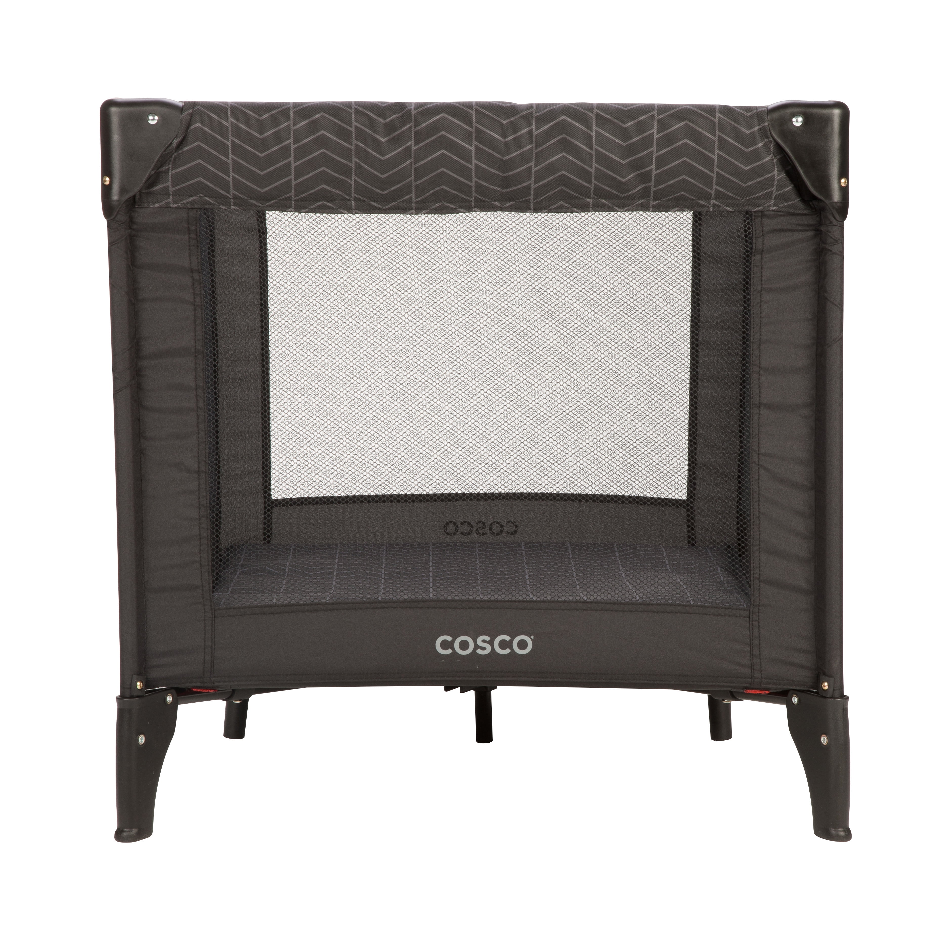 Open Box Cosco Kids Deluxe Funsport Portable Compact Play Yard, Black Arrows, Infant