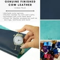 thumbnail image 3 of Genuine Leather Tooling and Crafting Sheets | Heavy Duty Full Grain Cowhide (2mm) | Flotter Navy, 3 of 4