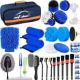 thumbnail image 1 of Juego de Cepillos para Detalles de Coche AUTODECO Azul con Accesorios Completos de Limpieza Automotr, 1 of 7