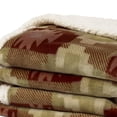thumbnail image 6 of Eddie Bauer Copper Creek Grey Ultra Soft Plush Fleece Throw Blanket, 60" X 50", 6 of 8