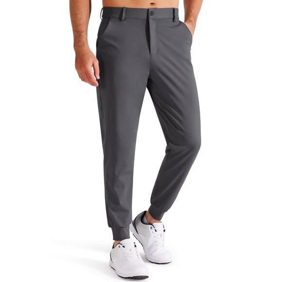 Pantalones deportivos Libin para hombre, de golf, color gris oscuro