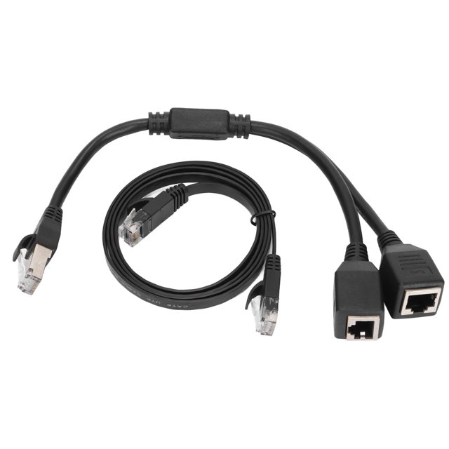 Ethernet Adapter,RJ45 Ethernet Adapter Cable R Ethernet Splitter Cable R Ethernet Adapter Cable Compact and Lightweight