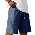thumbnail image 3 of Stamzod Men Shorts 2026 Summer Elastic Waist Sweat Shorts Men Casual Running Athletic Shorts with Pocket Navy XL, 3 of 7