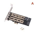 thumbnail image 1 of 1pc Add On Cards NVMe M.2 SSD To PCIe 3.0 4.0 x4, SATA M.2 SSD To SATA dual-purpose Adapter With Bracket PCIE to M2/M.2 Adapter Full, 1 of 6