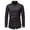 Black, variant on Yuhangmm Men's Western Denim Shirt with Embroidered and Asymmetrical Long Sleeve Design Red XXL