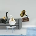 thumbnail image 2 of Elegante Figura De Pareja De Cisnes, Escultura De Resina Vintage, Adorno De Mesa Para Estantería, Entrada, Regalo De Inauguración De La Casa, Decoración Retro., 2 of 8