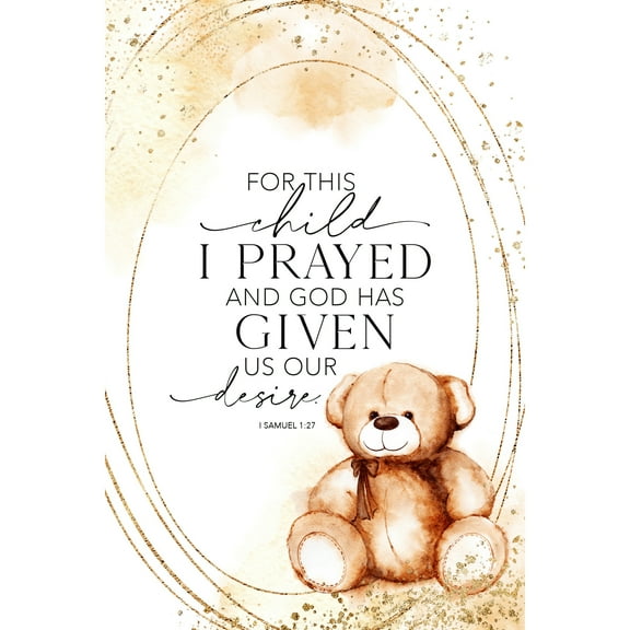 Dexsa For this Child Wood Plaque with Inspiring Quotes 6 inch x 9 inch