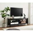 thumbnail image 2 of Wampat TV Stand for TVs up to 65", Black, 2 of 7