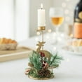thumbnail image 1 of RuiJiao Clearance Christmas Fawn Candlestick Gold Iron Ornament Christmas Tree Candle Tray, 1 of 6