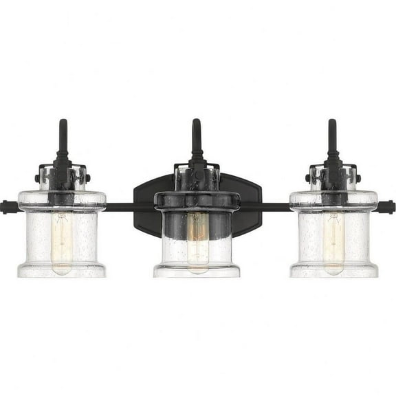 3 Light Transitional Vanity Light Fixture-Earth Black Finish Bailey Street Home 71-Bel-3300144