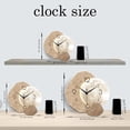 thumbnail image 7 of Unique Moon Clock 14 Inch Modern Decorative Wall Clocks Battery Operated Wooden Wall Clock for Bathroom Bedroom Living Room Silent Non-Ticking, 7 of 7