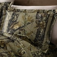 thumbnail image 3 of Chezmoi Collection Salem 3-Piece Cabin Lodge Forest Woods Comforter Set, Nature Camo Tree Leaves Printed Soft Microfiber Bedding, Natural, King, 3 of 5
