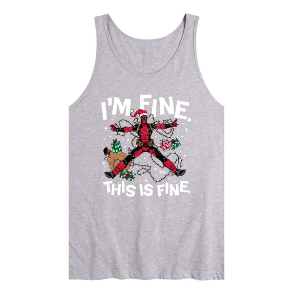 Marvel - Im Fine Deadpool - Men's Sleeveless Graphic Tank