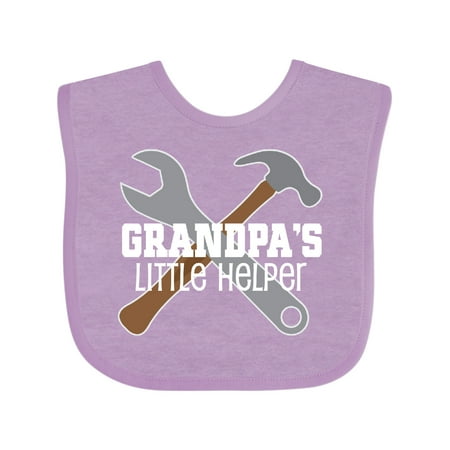

Inktastic Grandpa s Little Helper Gift Baby Boy Bib