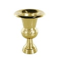 thumbnail image 6 of DecMode 11" Goblet Inspired Hammered Gold Aluminum Metal Vase, 6 of 9