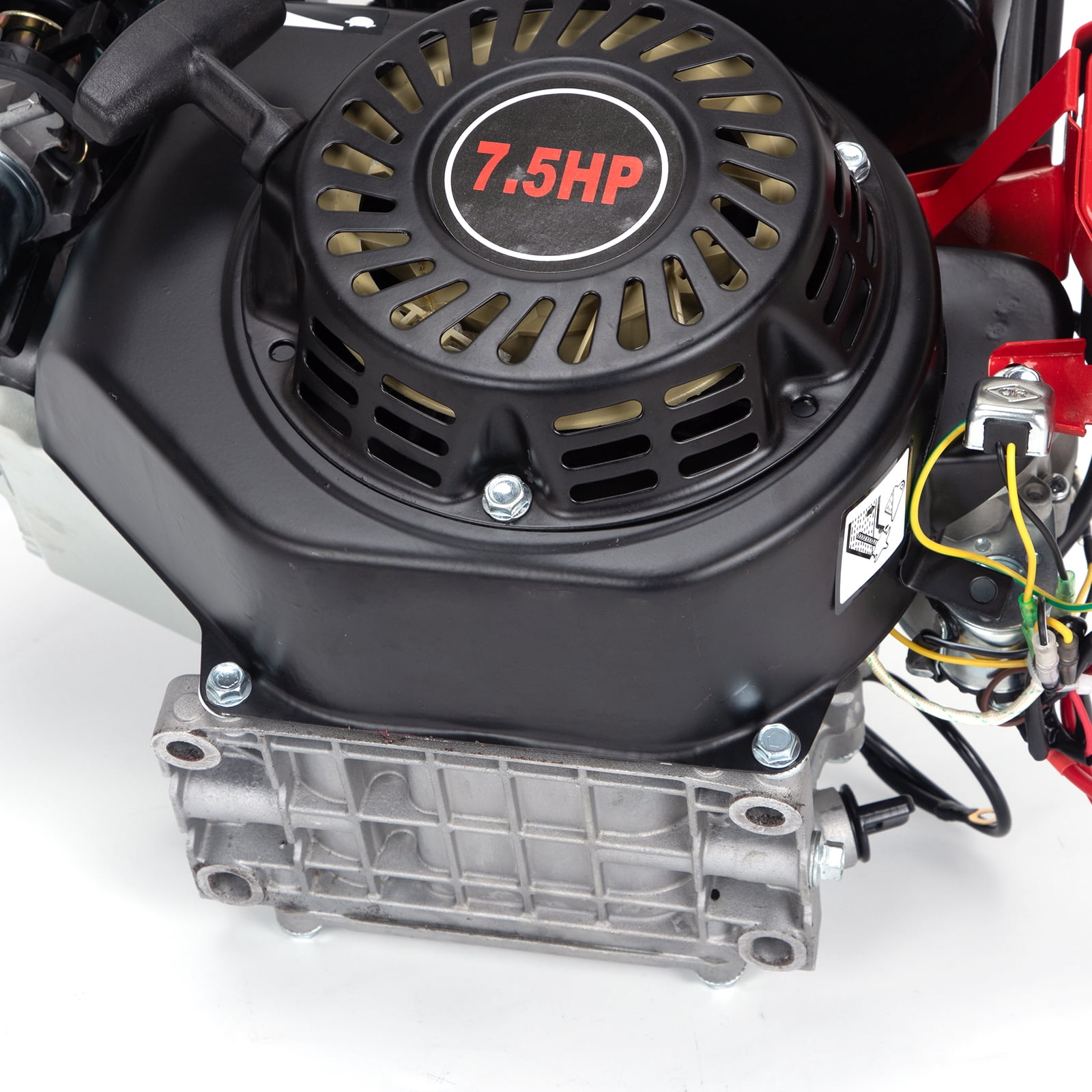 212cc 7.5 HP Electric Start Horizontal Shaft Gas Engine – 4-Stroke OHV – For Go Kart, Mini Bike