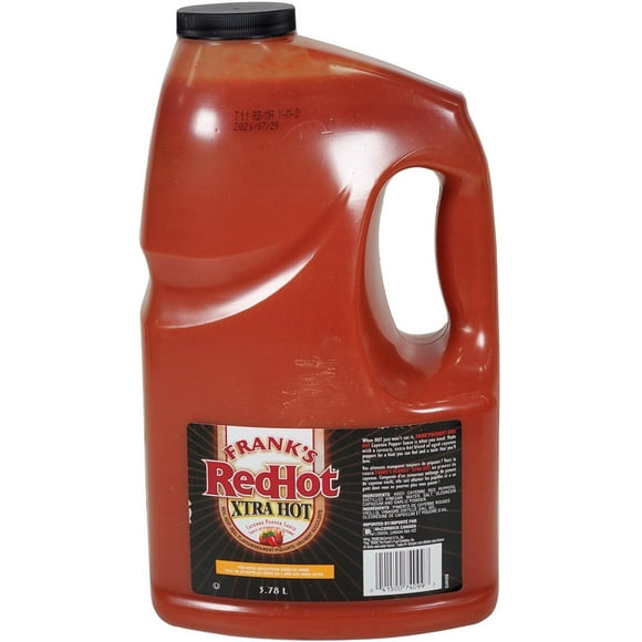 Frank's Red Hot Sauce Xtra Piquante - 3,78 L - Lot de 2 - Épicée & Ardente - Parfait pour Ailes & Burgers (2ct)