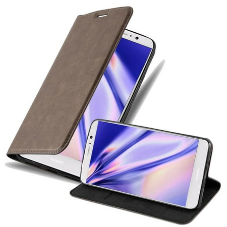 Cadorabo Cover for Huawei MATE 9 Case in COFFEE BROWN with magnetic closure