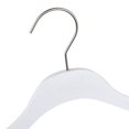 thumbnail image 5 of Luxury Ultra Thin 100 Space Saving Wooden Clothes Hanger with Squared Pant Bar Best for Shirts, Blouses, Pant, Dress, Hangers White (White - Shirt with Pant Bar, 100), 5 of 6
