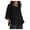 Black, variant on VANLOFE Summer T-Shirts Black Women Tops Gift for Gradution Women's Summer Fashion Cropped Sleeves Round Neck Cotton Line Loose Shirt Blouse