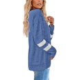 thumbnail image 4 of T-Shirts Décontractés à Manches Longues Col Rond pour Femmes Blouses Chandails en Molleton Tuniques avec Poche, 4 of 5