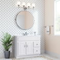 thumbnail image 3 of Concord 37in. Wood Vanity in White with Modern Sink Top Fully Assembled, 3 of 13