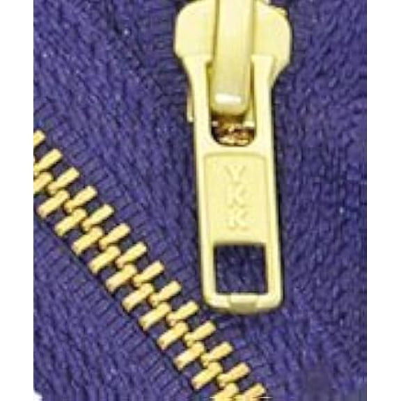 YKK 26" Medium Weight Jacket Zipper YKK #5 Brass ~ Separating ~ 866 Deep Purple (1 Zipper/Pack)