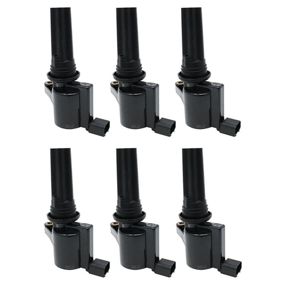 Set of 6 Ignition Coils Compatible with 2002 Jaguar S-Type 3.0L V6 Replacement for FD496 DG517 DG528