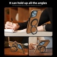 thumbnail image 5 of ELEHOLD Case for iPhone 12 Pro Max,  Magnetic Leather Case with 360°Rotatable Ring Stand [Compatible with MagSafe] Phone Case,Brown, 5 of 6
