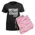 thumbnail image 5 of CafePress - Instant Human Just Add Coffe Women's Dark Pajamas - Women's Short Sleeve Print T-Shirt and Pants Dark Cotton Pajama Set, 5 of 7