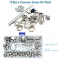 thumbnail image 3 of Maerd 152Pcs Canvas Snap Kit with Tool, Stainless Steel Screw Boat Canvas Snaps Fastener Heavy Duty Metal Marine Button 3/8" Socket for Boat Cover Furniture, 3 of 6