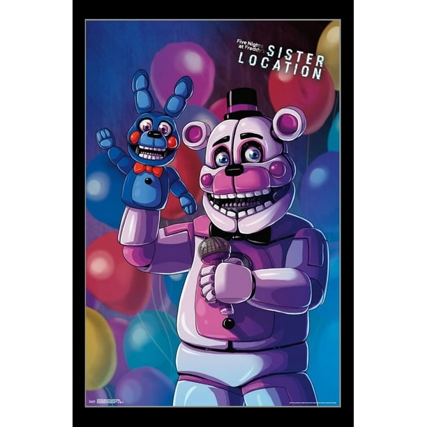 Five Nights At Freddy S Sister Location Funtime Freddy Laminated Framed Poster Print 22 X 34 Walmart Com Walmart Com
