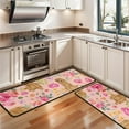 thumbnail image 3 of Kitchen Rugs Sets Of 2,Golden Retriever with Flowers Anti Fatigue Kitchen Mat Rugs Non Slip Washable,Decorative Kitchen Floor Mats for Kitchen,Sink,Laundry,17"x47"+17"x47", 3 of 5