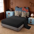 thumbnail image 3 of Erosebridal Green Camo Hunting 7 Pieces Bedding Comforter Set,Woodland Camouflage Full Bedding Set For Boys Kids,Reversible Black, 3 of 7
