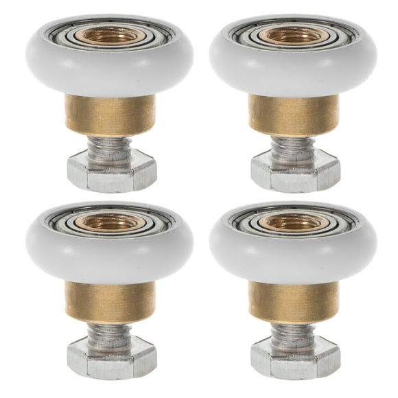 Shisuyan 4pcs Glass Door Silent Pulley For Bathroom Sliding Shower Door Quiet Bathroom Shower Door Roller Glass Door Shower Room Pulley