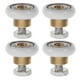 thumbnail image 1 of BRIGHTFUFU 4 poleas silenciosas para puertas de vidrio de baño, puertas corredizas de ducha, rodillos silenciosos para puertas de ducha, poleas para puertas de vidrio., 1 of 7