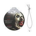 thumbnail image 3 of Terrifier Christmas Ornament Glass Round Pendant Christmas Hanging Decor Ornament Holiday Xmas Decorations Christmas Tree Ornaments Silver, 3 of 8