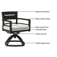 thumbnail image 3 of CoSoTower Outdoor Patio Aluminum Swivel Rocker 2Pcs with Outdoor-Grade Sunbrella Fabric Cushions, Ember Black, 3 of 5
