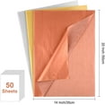 thumbnail image 4 of ERDS-50 Sheets Tissue Paper Bulk 20X14 Inch Metallic Gift Wrap Paper Gift Wrapping Accessory Wrap for Wedding Birthday Party Favor Decor DIY Fringes Shredded Fill Confetti (Mix Color), 4 of 4