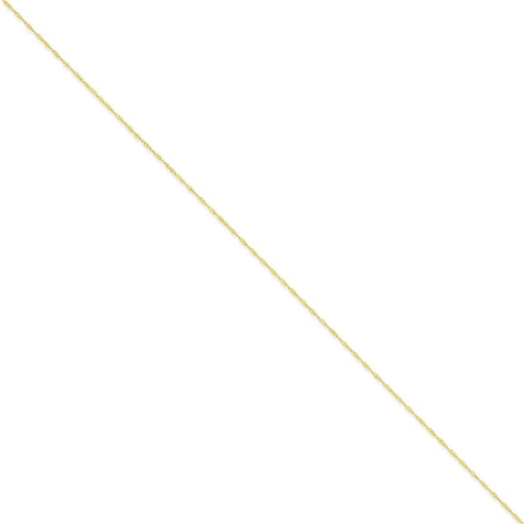 Primal Gold 14 Karat Yellow Gold 1mm Singapore Chain