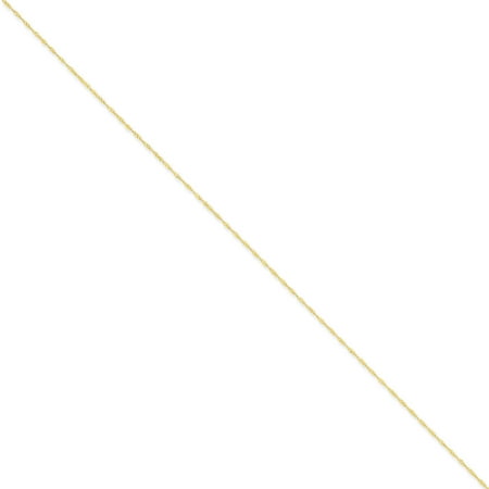 14kt Yellow Gold 1mm Singapore Chain