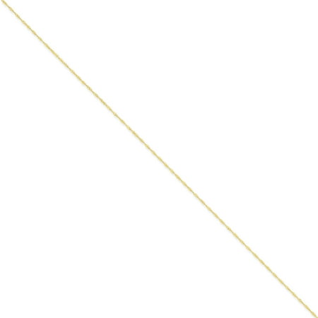 14kt Yellow Gold 1mm Singapore Chain