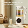 thumbnail image 5 of Nut Milk Maker, 10 in 1 Automatic Nut Milk Maker with 16 Blades,Almond Milk Machine,Plant Based Milks Homemade Oat,Chowder,Juice,Soy Milk Machine with Delay Start,Boil Water,Keep Warm&Auto Clean, 5 of 10