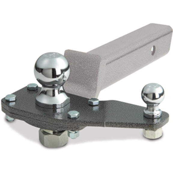 EAZ LIFT 2" Powder Coated Left or Right Utility Ball Mount Adapter, Gray