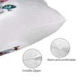 thumbnail image 3 of Lsque inside out 2 Pattern Bedding Waterproof Pillow Protector Zippered Queen – Bed Bug Proof Pillow Encasement-14"x20", 3 of 6
